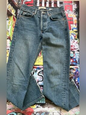 Y2K GAP 1969 Women's Boy Fit Jeans — Faded Blue Denim